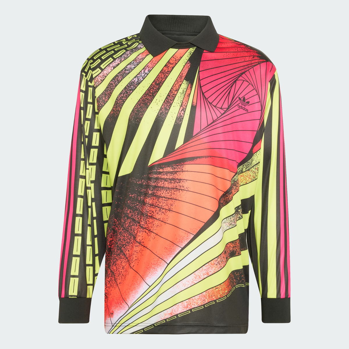 SIZE SMALL - NEW Adidas Archive Loose Goalkeeper Jersey Black Neon