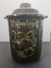 Rumtopf Green W German  Jar Vintage