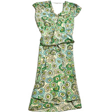 GUCCI floral silk dress, made in Italy, belt included, size 42 Used