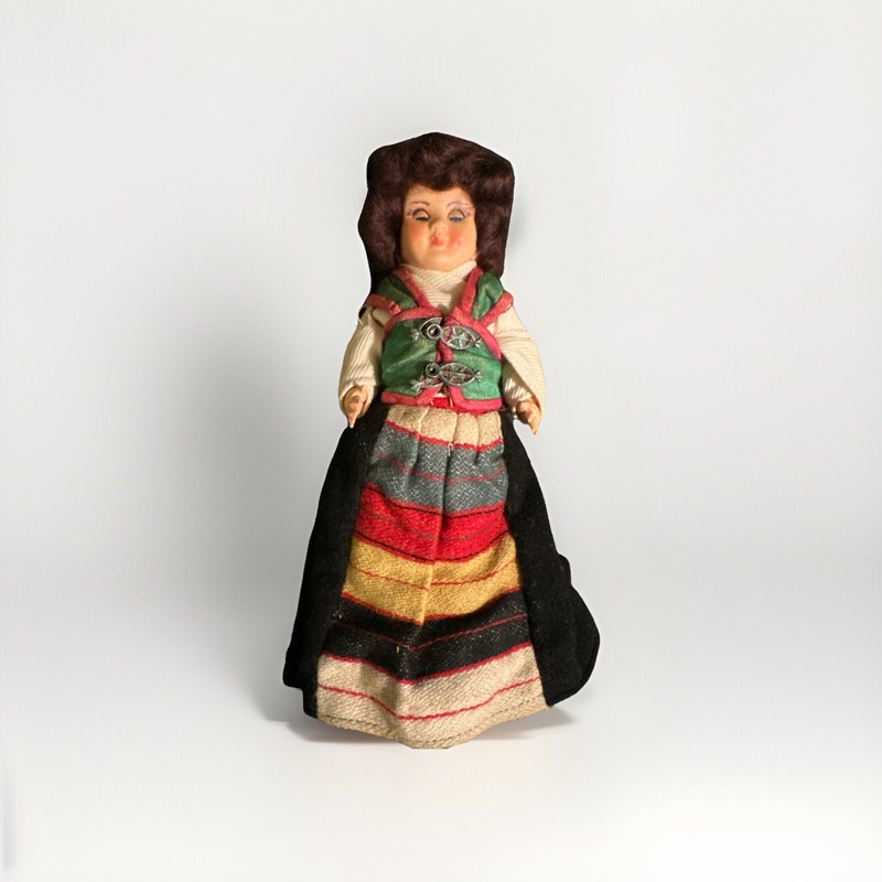 Vintage Souvenir Doll from Portugal, Made in Mid-1950s, Excellent Condition!