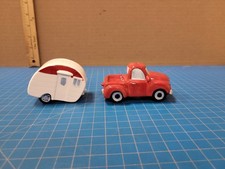 Ceramic Truck Camper Salt Pepper Shakers Vintage Style Kitchen Decor Made China Ceramic Truck Camper Salt Pepper Shakers Vintage Style Kitchen Decor Made China
