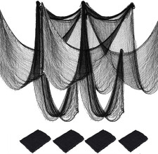 4 Pack Halloween Creepy Cloths, Scary Spooky Cloth Creepy Gauze, 30 X 72Inch Fre