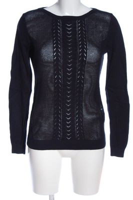 MANGO BASICS Rundhalspullover Damen Pullover Gr. DE 38 schwarz Casual-Look