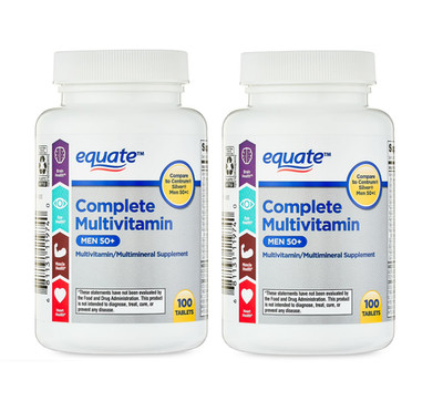 Equate Complete Multivitamin/Multimineral Supplement Tablets, 2 pack , 200 Count