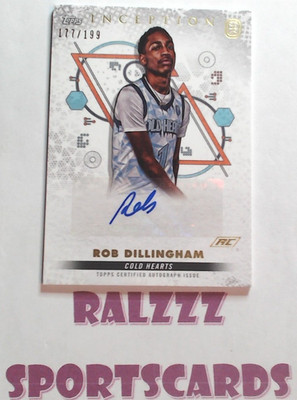 Rob Dillingham 2022-23 Topps Inception Auto RC #IA-RD2 Cold Hearts 177/199