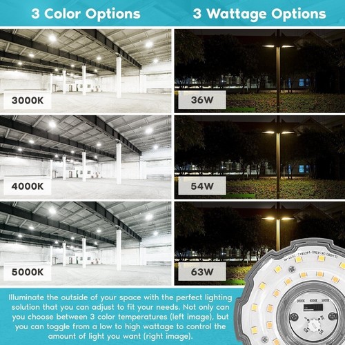Luxrite 36W/54W/63W LED Corn Light Bulb 3 CCT Up to 9300 Lumens E39 Base - Picture 2 of 7