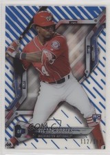 2018 High Tek Pattern 1 Waves/Diagonals Blue Rainbow Foil /150 Victor Robles la8