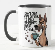 NEW Funny Grumpy Dog Ceramic Mug Coffee Cup 11oz  2 Side Inexpensive CHEAP