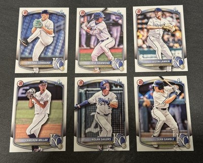 2025 Bowman Draft Kansas City Royals 1sts Team Set - w/ Hammond and Gamble