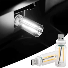2PCS USB Lights for Car, Touch Dimmable Retro Car Lamp Interior LED Ambient Ligh