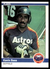 Kevin Bass 1984 Fleer #221 Houston Astros MLB READ FREE SHIPPING AutographDen