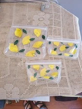 Grove Collaborative Reusable Bags Set 3 Celebrate Our Home, Lemons BPA Free