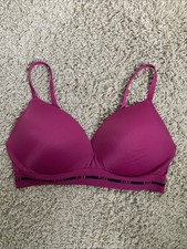 PINK Victoria  s Secret 36D wear everywhere wireless purple push-up bra