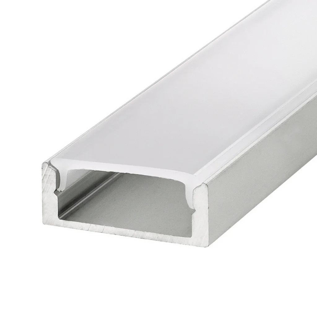 LED Tape Frosted Profile For 22.6mm x 8.5mm 2m Diffuser Surface-Mount Integral
