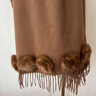 小物 FENDI Fur & Cashmere Stole Muffler FENDI Fur & Cashmere Stole Muffler
