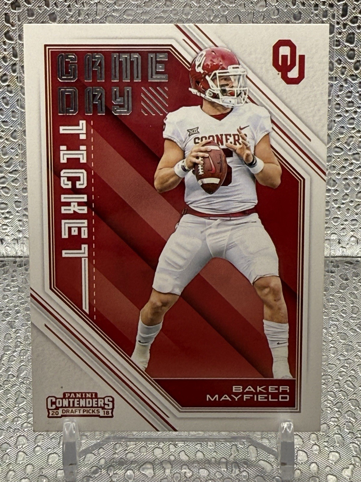 2018 Contenders Draft Picks Baker Mayfield Game Day Ticket Rookie #24 Oklahoma