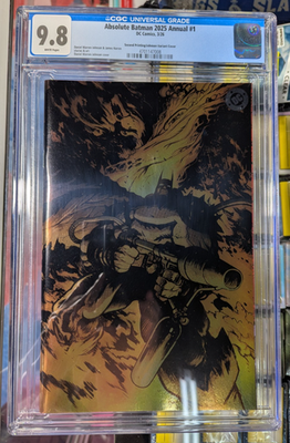 #ad CGC 9.8 Absolute Batman Annual 1 Foil FLAMETHROWER Johnson 2nd Print *IN STOCK * $44.99