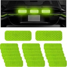 20 PCS Powerful Reflective Decal, PET Night Visibility Stickers, Color: Green