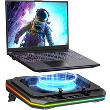 Laptop Cooling Pad, Gaming Laptop Cooler for 13-19 Inch Laptops, RGB Lights L...
