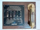 Weems & Plath Brass Stormglass Mysterious Weather Predictor Plaque Display