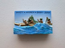 Tahiti Moorea Bora Bora Tahiti 3D Refrigerator Magnet