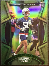 Christian Gonzalez 2023 Certified Mirror Green /5 Rookie #161 Patriots