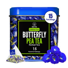Butterfly Pea Flower Herbal Tea Bags 15Ct Caffeine Free Antioxidant Detox Blend