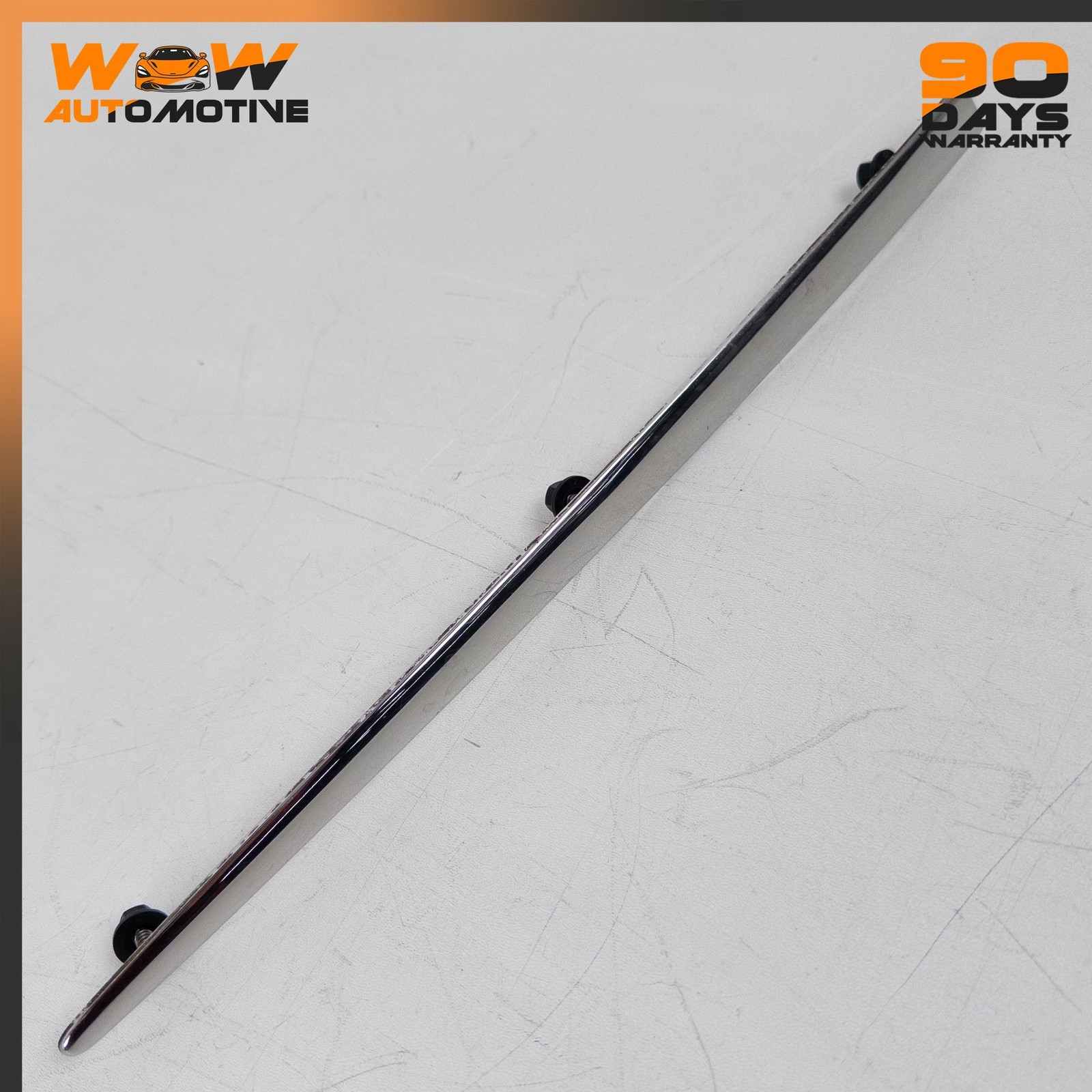 04-11 BENTLEY CONTINENTAL GT GTC REAR LEFT BUMPER MOLDING TRIM CHROME OEM
