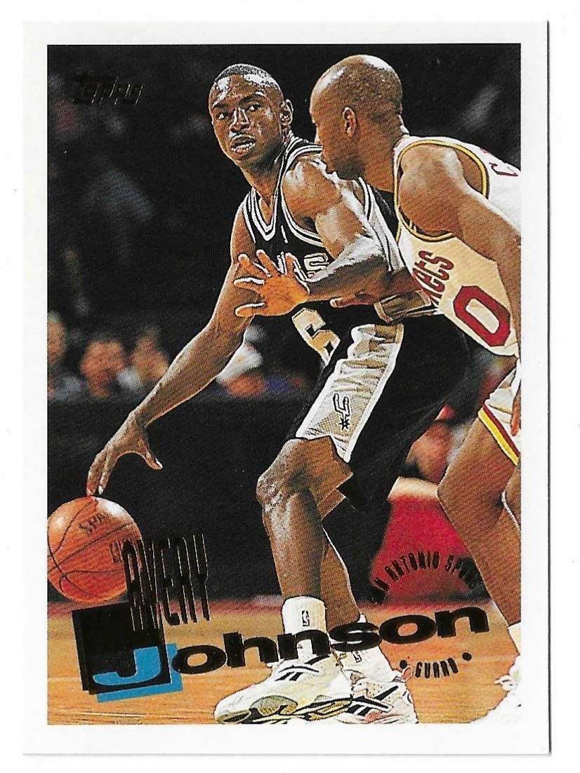 1995-96 Topps Basketball Avery Johnson Card #209 San Antonio Spurs