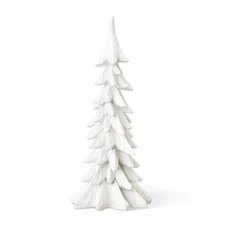 glitzhome Hand-Painted Resin Christmas Tree Tabletop Xmas Holiday Centerpiece...