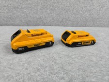 DeWalt 20V MAX 3Ah & 2Ah Lithium Ion Compact Power Tool Battery Lot of 2