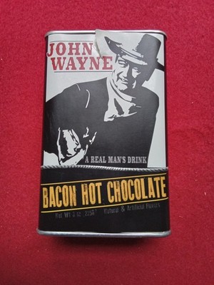  John Wayne Bacon Hot Chocolate Tin Empty