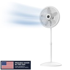 Lasko Cyclone 18 3-speed Adjustable Oscillating Pedestal Fan White S18931
