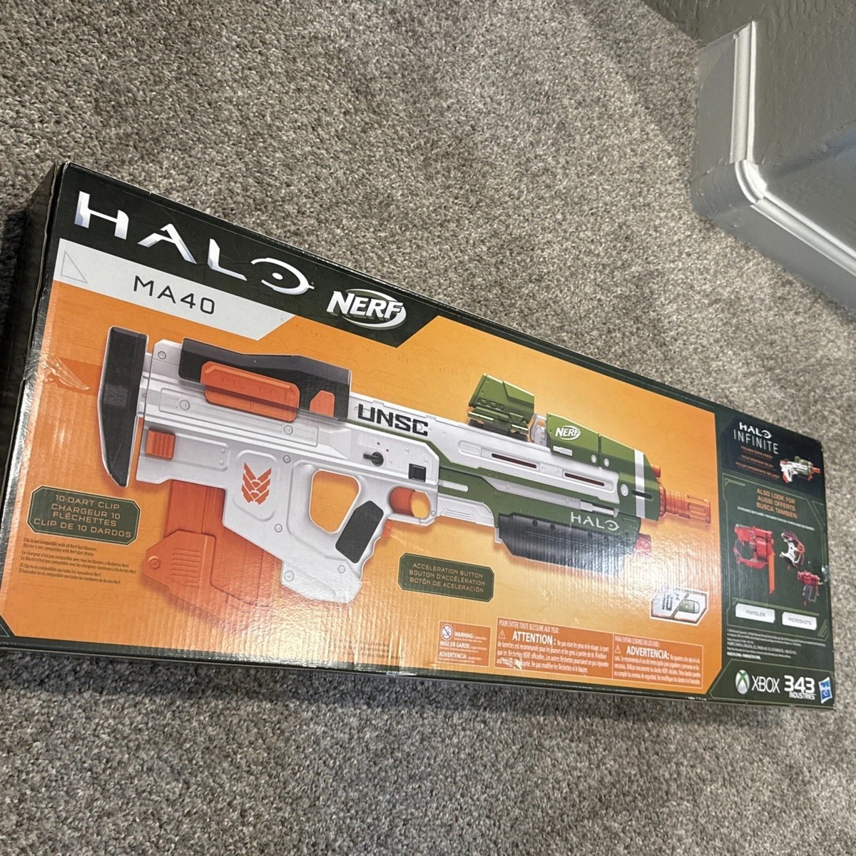 NERF Halo MA40 Motorized Dart Blaster (E9262) for sale online | eBay