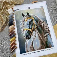 Bead Embroidery Kit Horse Beading Needlepoint Beads Stitching Symbol Year 2026