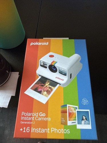 Polaroid Go Gen 2 Mini Instant Camera Film Bundle White 16 Photos Sealed Film