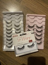KISS, primark & shein wispy false lashes bundle glue included 14 pairs new