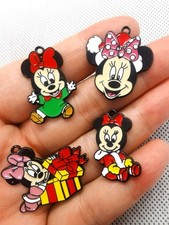 Lot Christmas mickey minnie Metal Charm Pendant DIY earring necklace Jewelry
