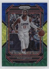 2022-23 Panini Prizm Choice Blue Yellow & Green Prizm Paul George #138 10qe