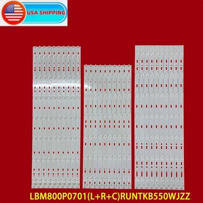 LED Backlight Bars For Sharp LC-80LE661U LCD-80X7000A RUNTKB550WJZZ LBM800P0701