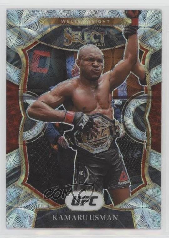 2021 Panini Select UFC Concourse Scope Prizm Kamaru Usman #7 0b5q