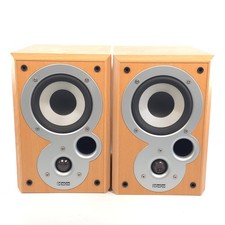 Denon SC-M101 Mission 2-Way Reflex Bookshelf Speakers Pair Light Wood 75W