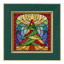 Mill Hill Stained Glass Tree Buttons and Beads Cross Stitch Kit MH142532