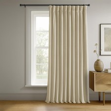Signature Velvet Thermal Blackout Curtains for Living Room 108 Inch Long 1 P...