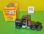 MATCHBOX LESNEY MB43 BLACK PETERBILT CONVENTIONAL  1982