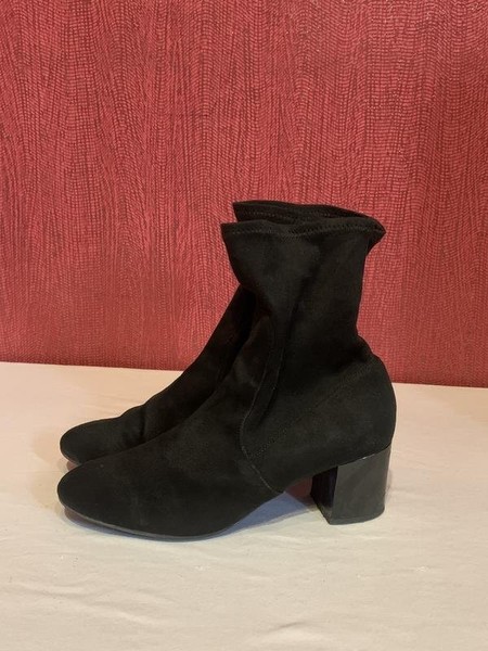 Women Pollini Boots Black Suede 39.5
