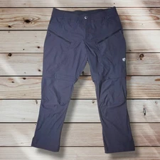 Kuhl Renegade Convertible Klassik Stealth Cargo Pants Size Mens 42x32 Gray EUC