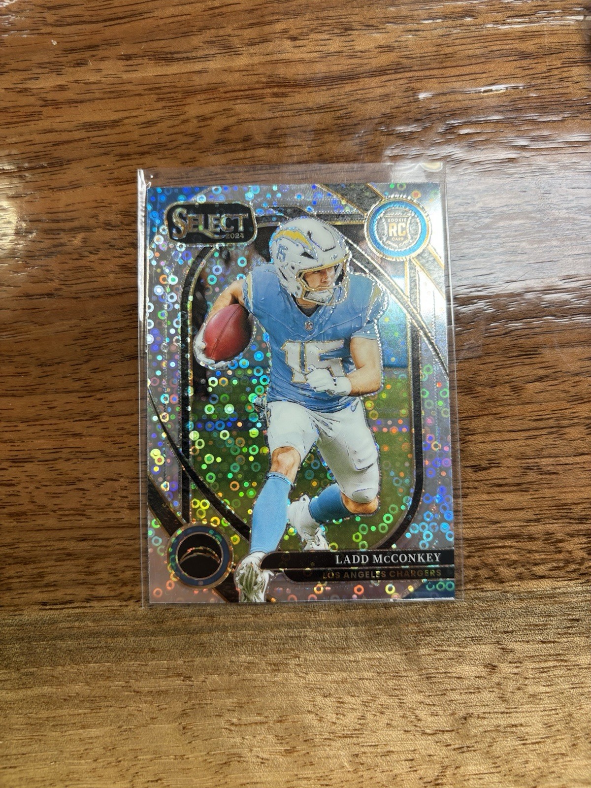 2024 Panini Select - Club Level Ladd McConkey #268 Disco Prizm (RC) 2602146