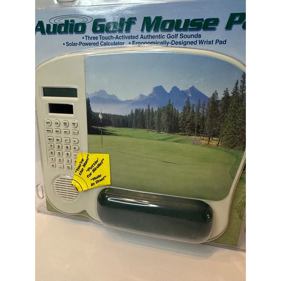 Audio Golf Mouse Pad, Calculator & Sounds, Ergonomic Wrist Rest, Office Decor - Image 4 of 4