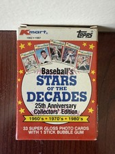 1987 Topps K-Mart Stars of the Decades Baseball Factory Set (33)